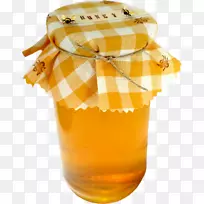 蜂蜜煎饼早餐罐蜜蜂-蜂蜜锅