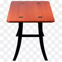 桌椅木染色角木桌面