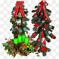 圣诞树，圣诞装饰，云杉，冷杉，松树推动者