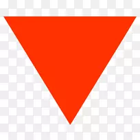 红色三角形标志-红色三角形