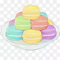 马卡龙小甜品-四块金刚糖-甜点食品