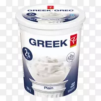 希腊料理奶油酸奶希腊酸奶-香草
