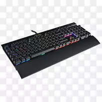 计算机键盘Corsair游戏K70 rgb机械英语-us rgb彩色模型Corsair游戏k70樱桃MX rgb快速键盘
