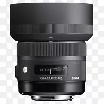 Sigma 30 mm f/1.4 ex直流电HSM镜头西格玛18-35 mm f/1.8 dc hsm a canon ef镜头安装摄像机西格玛公司-照相机镜头