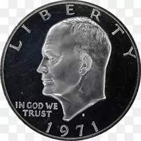 美元硬币费城铸币银艾森豪威尔美元硬币