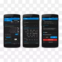 功能电话智能手机前端和后端web浏览器-web设计web界面