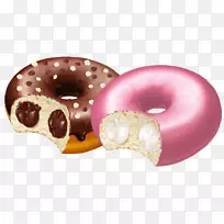甜甜圈脂肪食物健康饮食巧克力甜甜圈