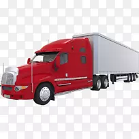 货运量少于卡车载重量的半挂车.货运