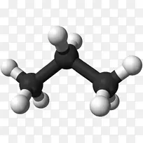 丙烷分子丁烷球棒模型化学键