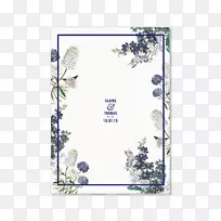 花卉画框婚礼留言簿-植物园