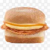 早餐三明治芝士汉堡滑块火腿奶酪三明治培根蛋三明治