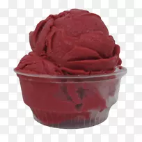 冰淇淋冷冻酸奶巴布考克厅乳品店红红石榴