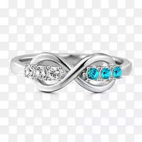 永恒戒指，结婚戒指，珠宝，比西-情侣戒指