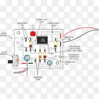 电子元件电子电路印制电路板电子接线图印刷电路板