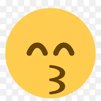 Emojipedia微笑GitHub电脑图标-闭上眼睛
