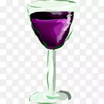 酒杯红葡萄酒剪辑艺术-喝葡萄酒