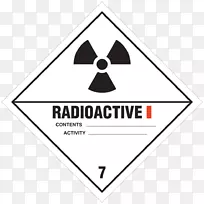 危险货物类别7放射性物质危险品标签危险品标牌危险货物
