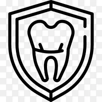 封装PostScript徽标免版税保护牙齿