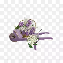 花卉设计切花紫红色花瓶