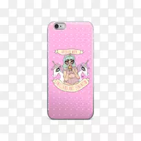 粉红色m手机配件动物手机iphone-前后封面