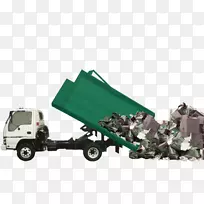 搬运工废物收集垃圾箱和废纸篮回收.垃圾收集