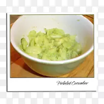 素食烹饪配方食物叶蔬菜素食者-黄瓜泡菜