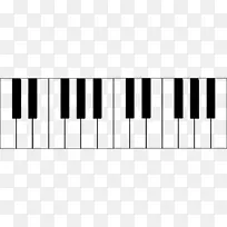 钢琴音乐键盘音符和弦图音乐键