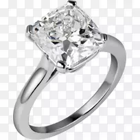 订婚戒指结婚戒指纸牌钻石切割戒指