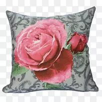 法国花园玫瑰靠垫-枕头