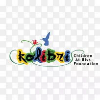 危险儿童基金会卑尔根蜂鸟图形设计标志设计