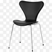 3107型椅Fritz Hansen钢丝椅(DKr 1)内饰-皮革椅