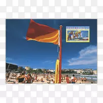 广告度假旅游旗天空plc-邦迪海滩