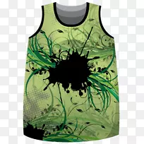 t恤运动服运动衫篮球制服花色设计空白篮球运动衫模板