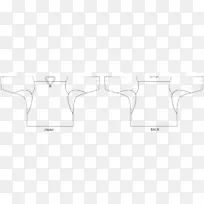 线条艺术图案-空白篮球运动衫模板