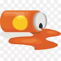 桔子饮料橙汁汽水饮料橙汁软饮料剪辑艺术.橙汁载体