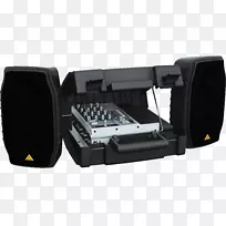 公共广播系统音响系统有源pa扬声器设置Behringer eps 500mp3内置混音器音频