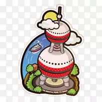 食品卡通剪辑艺术-东方明珠塔