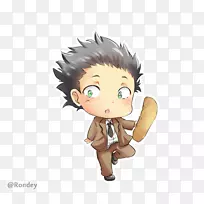 智人棕色男孩卡通-Ke no katachi