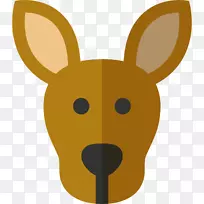 袋鼠电脑图标剪辑艺术动物耳朵