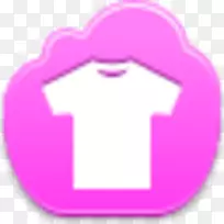 粉红m号圆圈-粉红色t恤