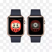 苹果手表爱马仕袖口智能手表-达鲁玛娃娃