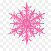 圣诞装饰雪花对称粉红m图案-雪花