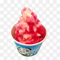 圣代冷冻酸奶冰淇淋风味绿茶拿铁