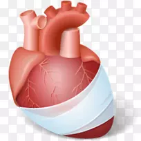 心脏创伤电脑图标-心脏