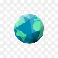 绿松石球体-地球城市