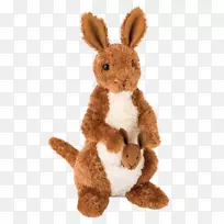 填充动物和可爱的玩具填充袋鼠野兔填充胡椒-填充动物