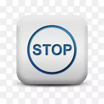 电脑图标交通标志按钮图标-紫色按钮