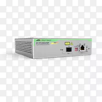 光纤媒体转换器小型可插接式收发信机光纤at-pc2000/sp-90盟军远程1000 T poe+到1000 x sfp介质转换器TAA