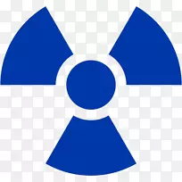 放射性衰变非电离辐射危险符号.符号