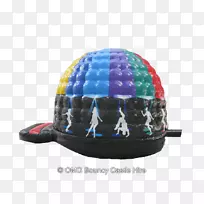 棒球帽迪斯科圆顶出租塑料弹跳城堡